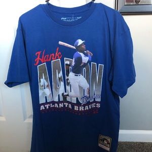 Atlanta Braves Hank Aaron Cooperstown Collection Shirt